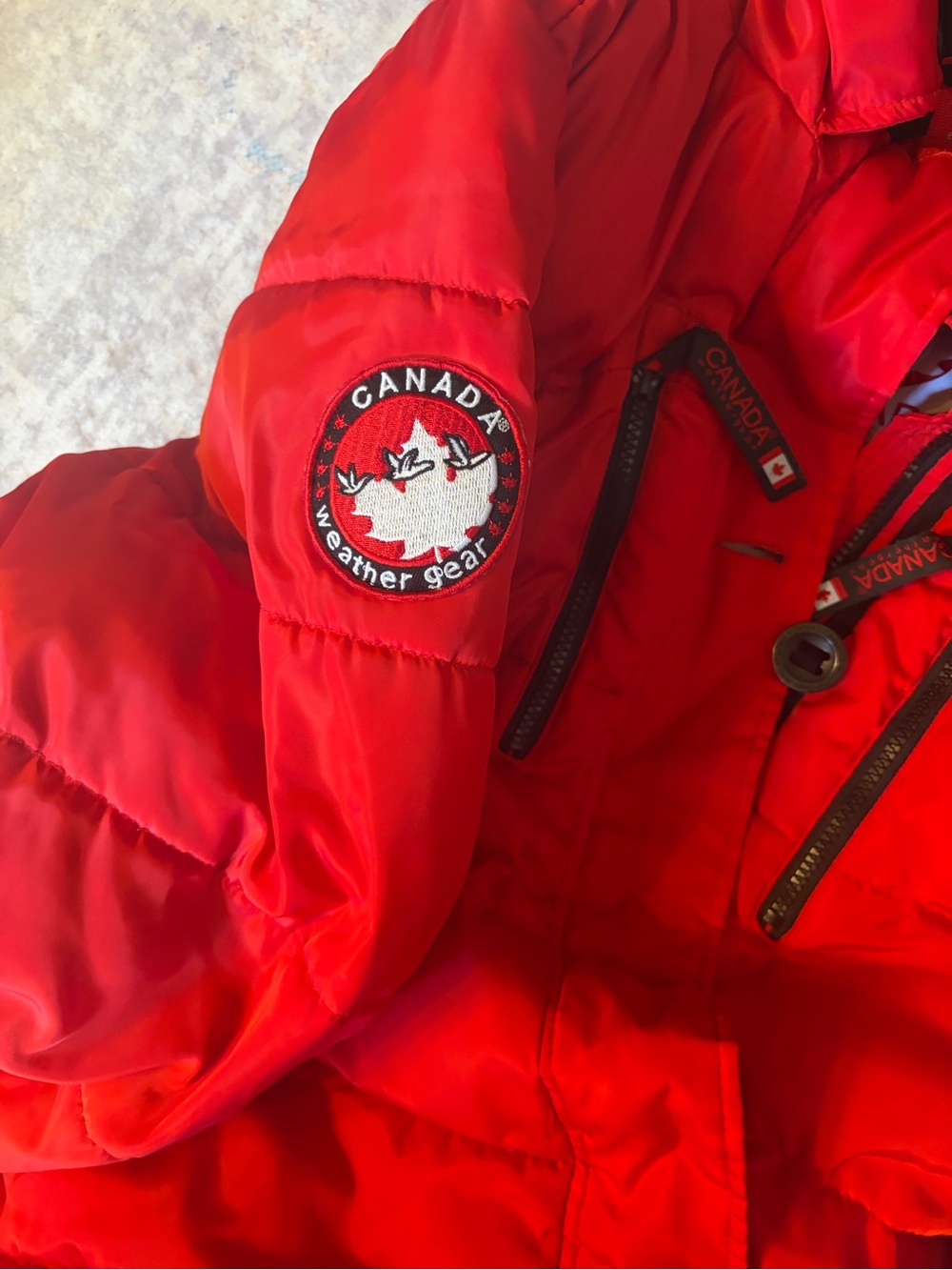 Canada Weather Gear Women's Red Ski Jacket